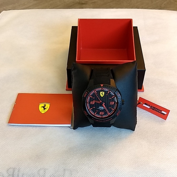 Ferrari Other - Authentic Ferrari black with silicone band
